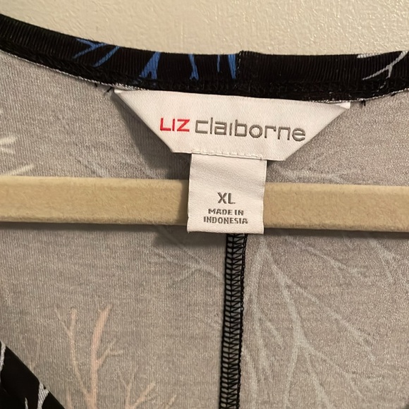 NWT Liz Claiborne Coral Print Dress. Size XL - Picture 3 of 5